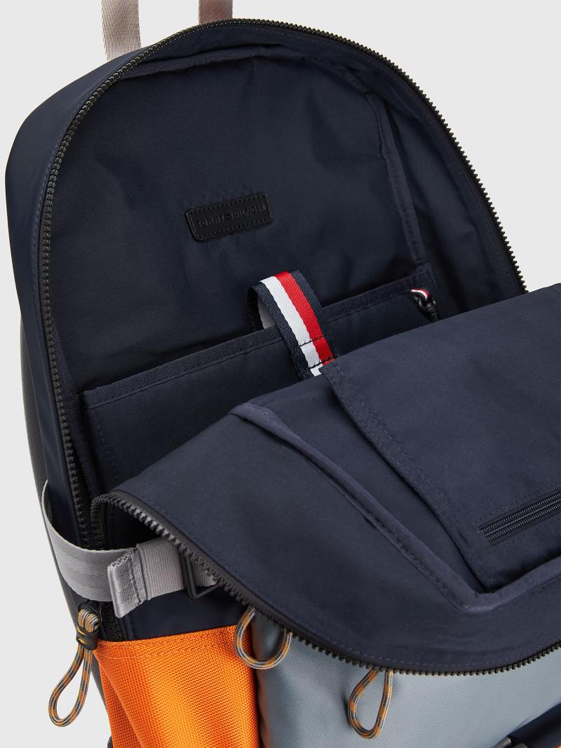 Férfi Tommy Hilfiger Utility Backpack Táska Kék Színes | HU 1496FDN